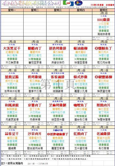 113.03月份學生午餐菜單-1
